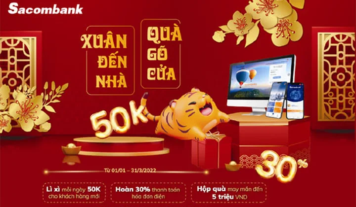 “Xuân đến nhà Quà gõ cửa” tại Sacombank