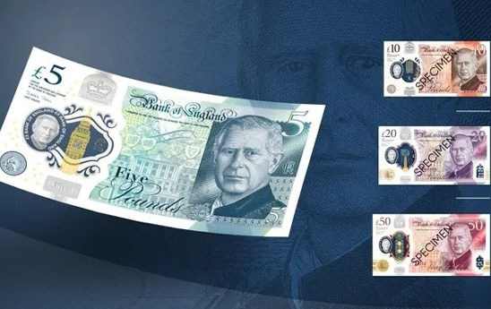 BoE công bố mẫu tiền giấy in hình ảnh Vua Charles III