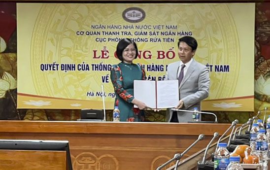Công bố quyết định bổ nhiệm Phó Cục trưởng Cục Phòng, chống rửa tiền