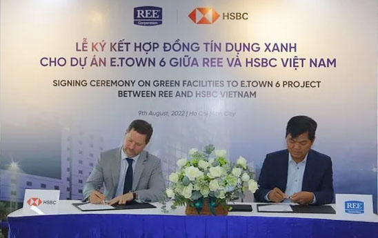 HSBC Việt Nam tài trợ tín dụng xanh trị giá 900 tỷ đồng cho Tập đoàn REE