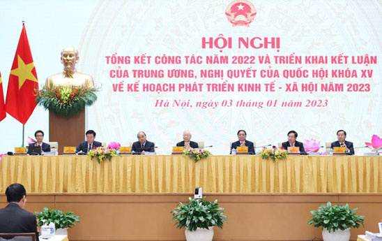 Hội nghị Chính phủ với các địa phương tổng kết công tác năm 2022, triển khai nhiệm vụ năm 2023