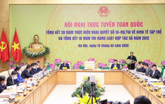 Hội nghị trực tuyến toàn quốc về kinh tế tập thể, hợp tác xã