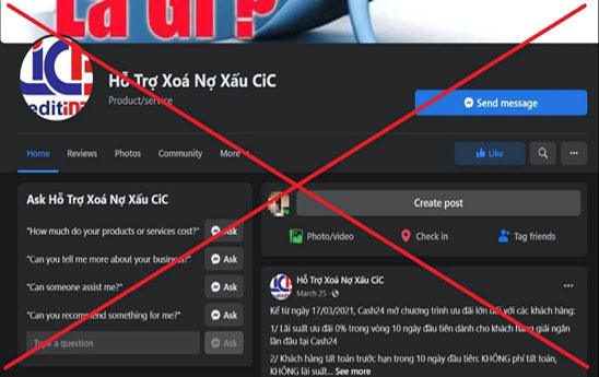 Không có "cơ chế" xóa nợ, che nợ xấu tại CIC