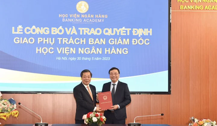 Ông Mai Thanh Quế được giao phụ trách Ban Giám đốc Học viện Ngân hàng