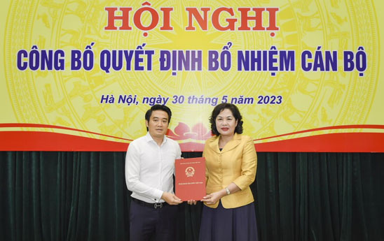 Bổ nhiệm Vụ trưởng Vụ Tổ chức cán bộ, Ngân hàng Nhà nước Việt Nam