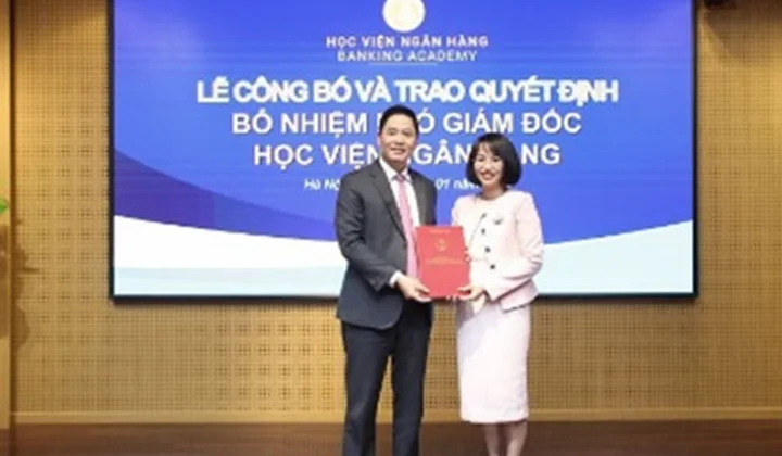 PGS.TS. Phạm Thị Hoàng Anh được bổ nhiệm giữ chức Phó Giám đốc Học viện Ngân hàng