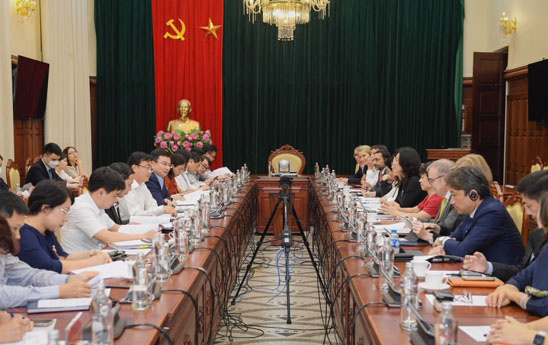 Phó Thống đốc Phạm Thanh Hà tiếp Chủ tịch Nhóm Công tác Ngân hàng