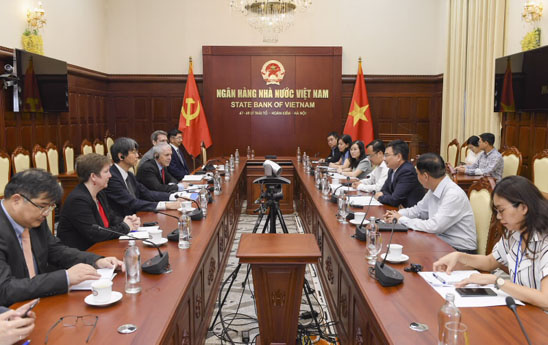 Phó Thống đốc Phạm Thanh Hà tiếp Giám đốc Điều hành và Giám đốc Điều hành Phụ khuyết ADB