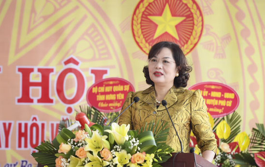Thống đốc NHNN Nguyễn Thị Hồng tham dự Ngày hội Đại đoàn kết toàn dân tộc tại tỉnh Hưng Yên