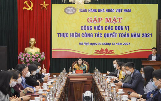 Thống đốc NHNN gặp mặt và động viên các đơn vị trực tiếp tham gia công tác quyết toán