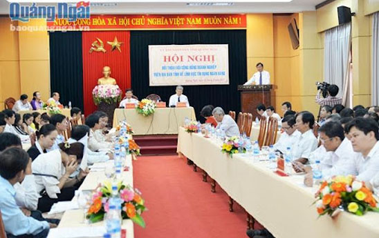 Tỉnh Quảng Ngãi hỗ trợ tín dụng cho người dân, doanh nghiệp