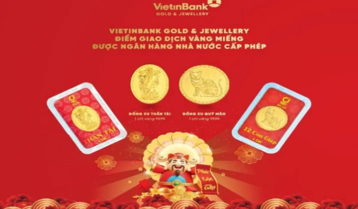 VietinBank Gold & Jewellery giới thiệu 3 mẫu sản phẩm vàng “Thần Tài”