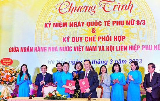 Ngân hàng Nhà nước Việt Nam ký kết quy chế phối hợp với Hội Liên hiệp Phụ nữ Việt Nam