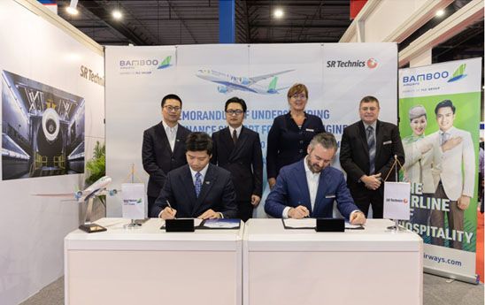 Bamboo Airways ký thỏa thuận động cơ trị giá 60 triệu USD với SR Technics, thảo luận mua Boeing 777X tại Singapore Airshow