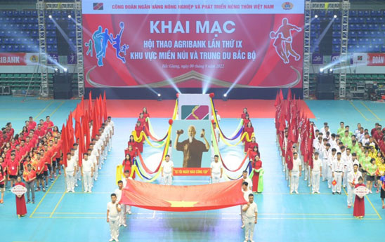 Agribank tổ chức Hội thao lần thứ 9 khu vực Miền núi và Trung du Bắc bộ năm 2022