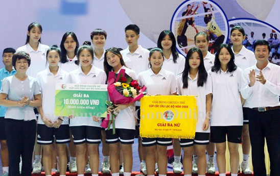 Đội Bóng chuyền nữ VietinBank đạt Huy chương Đồng giải Bóng chuyền trẻ Cúp CLB Quốc gia năm 2022