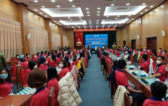 Giải vô địch Cờ vua Quốc gia 2022 tranh Cup LienVietPostBank khởi tranh tại Bắc Giang