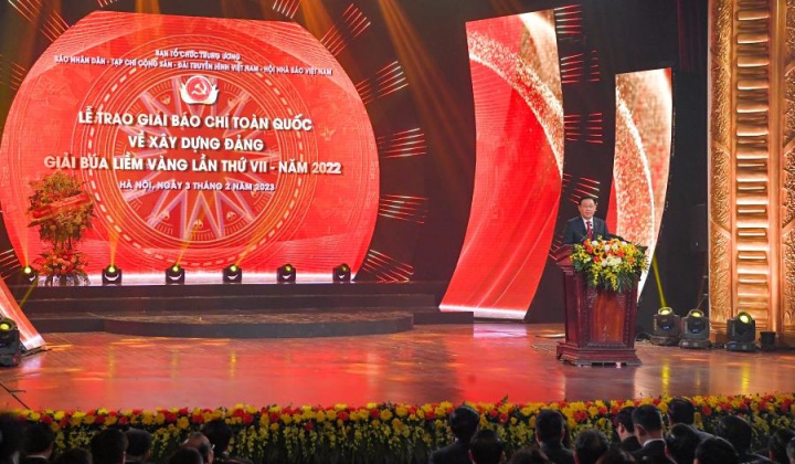 Vietcombank đồng hành cùng lễ trao Giải Báo chí toàn quốc về xây dựng Đảng lần thứ VII - năm 2022