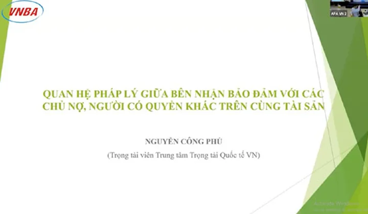 Hội thảo thực tiễn quốc tế về xử lý tài sản bảo đảm (Phần 3)