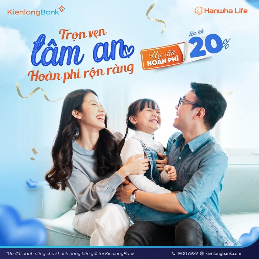 Bảo vệ sức khỏe toàn diện với chương trình “Trọn vẹn tâm an - Hoàn phí rộn ràng” của KienlongBank