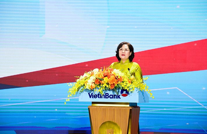 Thống đốc NHNN Nguyễn Thị Hồng phát biểu chỉ đạo tại Chương trình