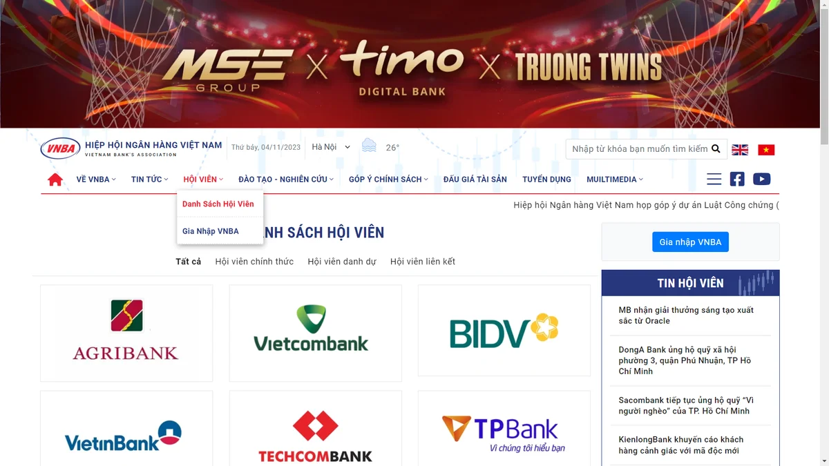 Thông tin hiển thị rõ ràng, chọn mục đơn giản