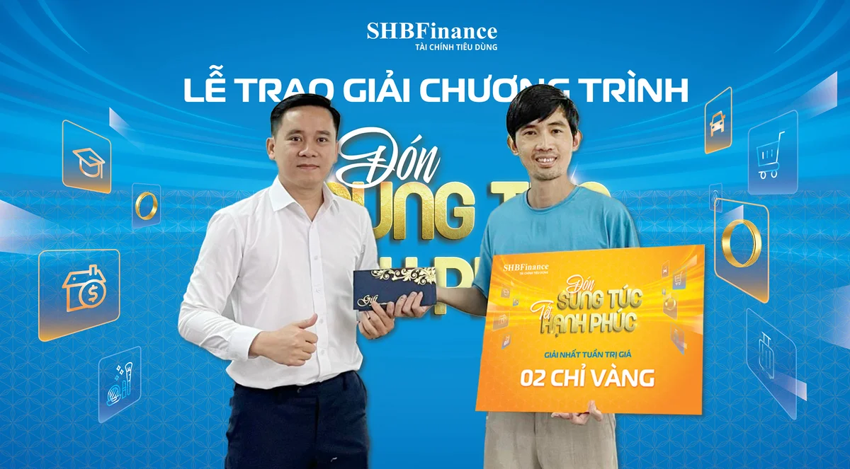 Anh N. T. Nhã, khách hàng may mắn tại Đà Nẵng “Đón Sung Túc, Tết Hạnh Phúc” cùng SHBFinance