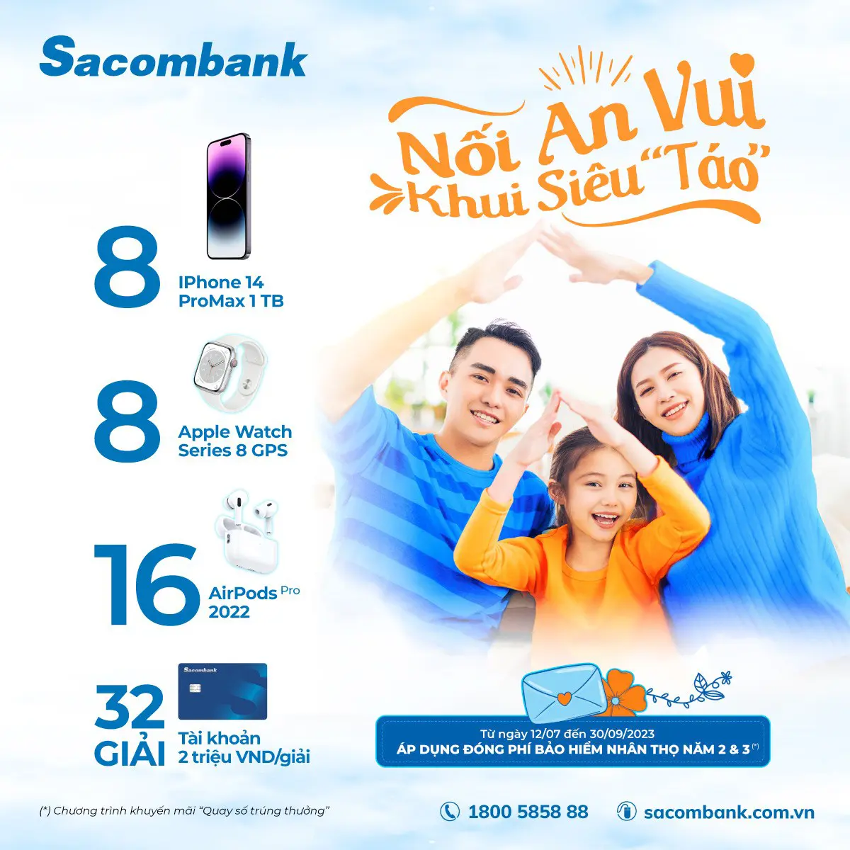 Nối an vui - Khui siêu ‘Táo’ tại Sacombank