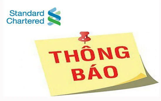 Ngân hàng Standard Chartered Việt Nam thông báo cập nhật 