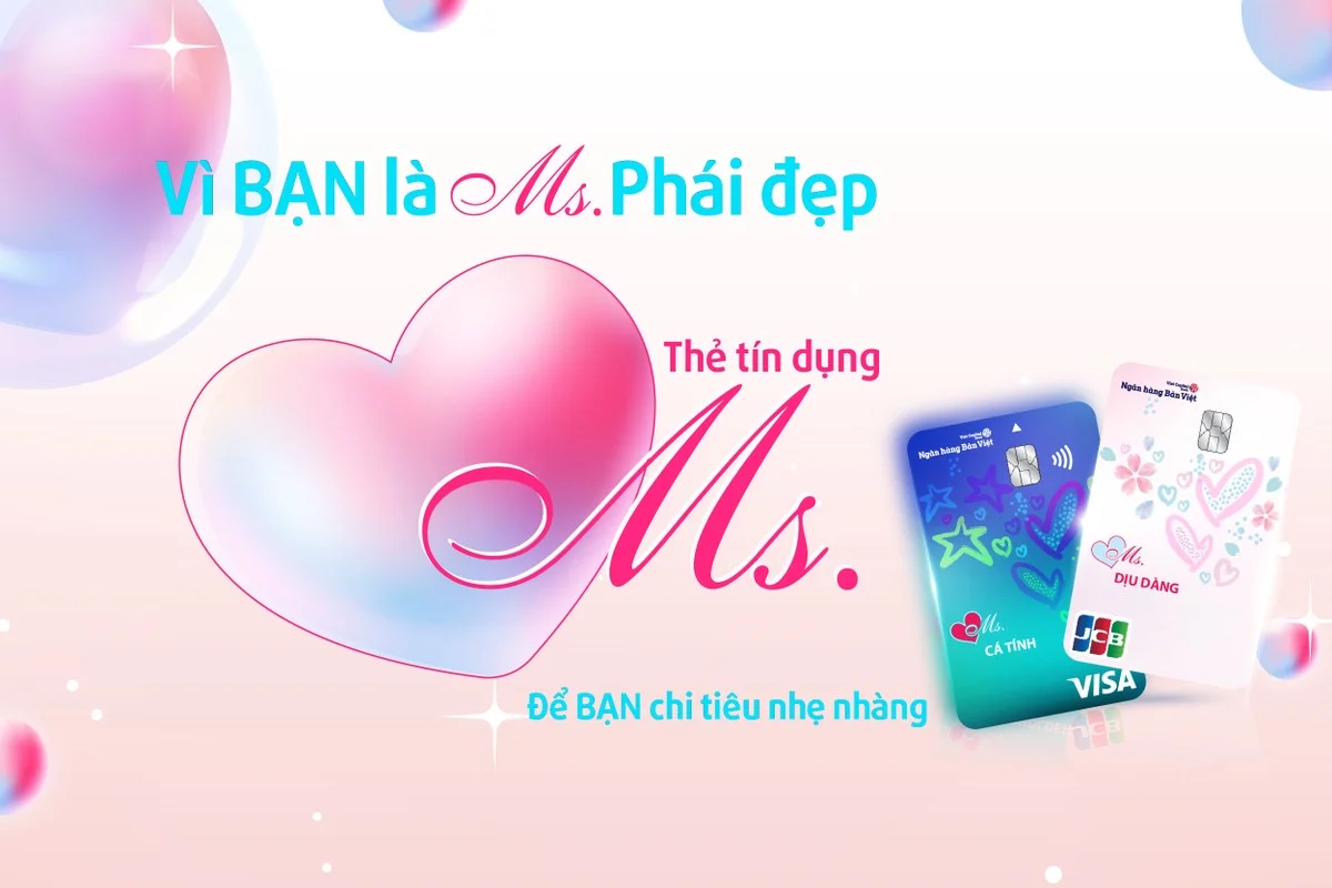 Thẻ tín dụng Ms dành riêng cho phái đẹp