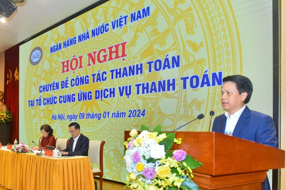 Phó Thống đốc NHNN Phạm Tiến Dũng phát biểu khai mạc Hội nghị