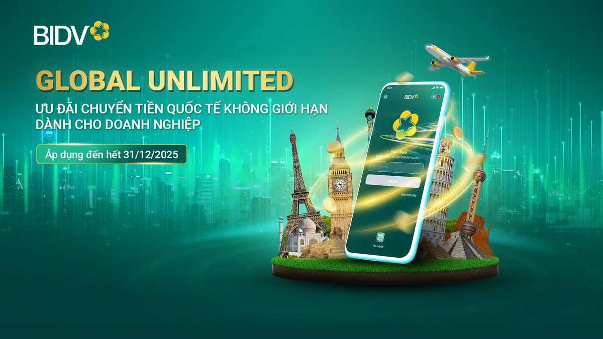 BIDV ưu đãi doanh nghiệp chuyển tiền quốc tế