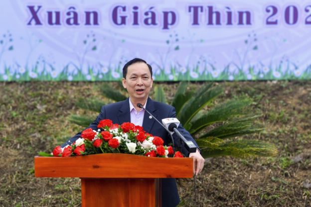Phó Thống đốc Thường trực NHNN Đào Minh Tú phát biểu tại buổi Lễ