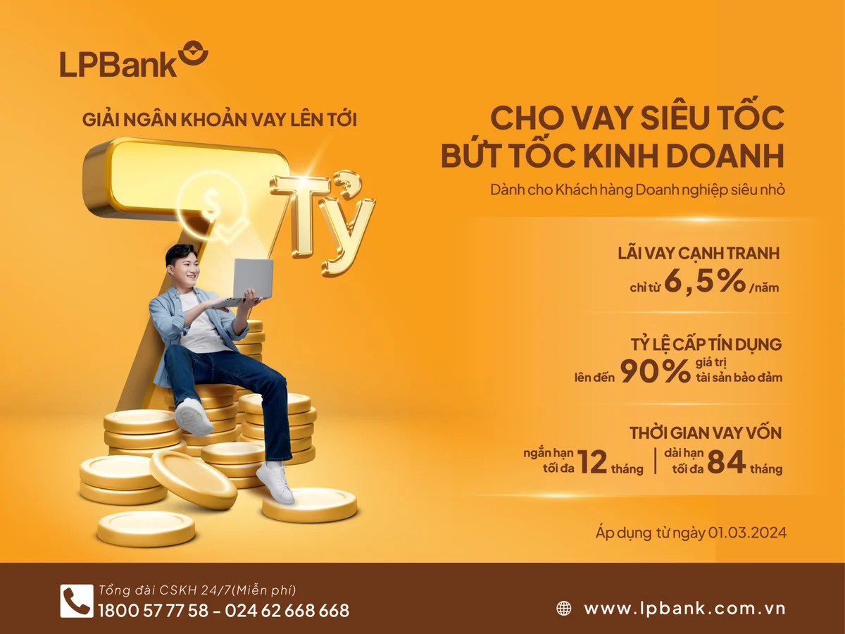 LPBank tiếp sức doanh nghiệp siêu nhỏ vay ưu đãi lãi suất từ 6,5%/năm