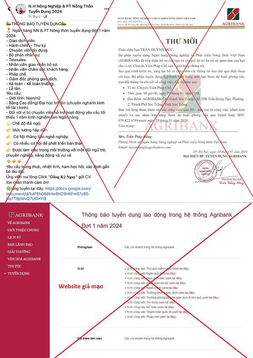 tuyển dụng giả mạo