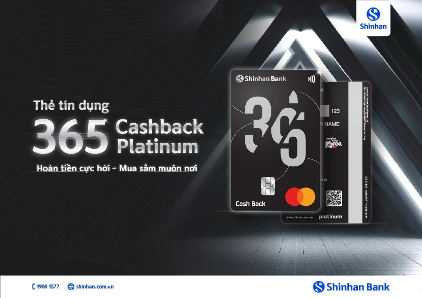 Ngân hàng Shinhan Việt Nam ra mắt thẻ tín dụng 365 Cashback hạng bạch kim