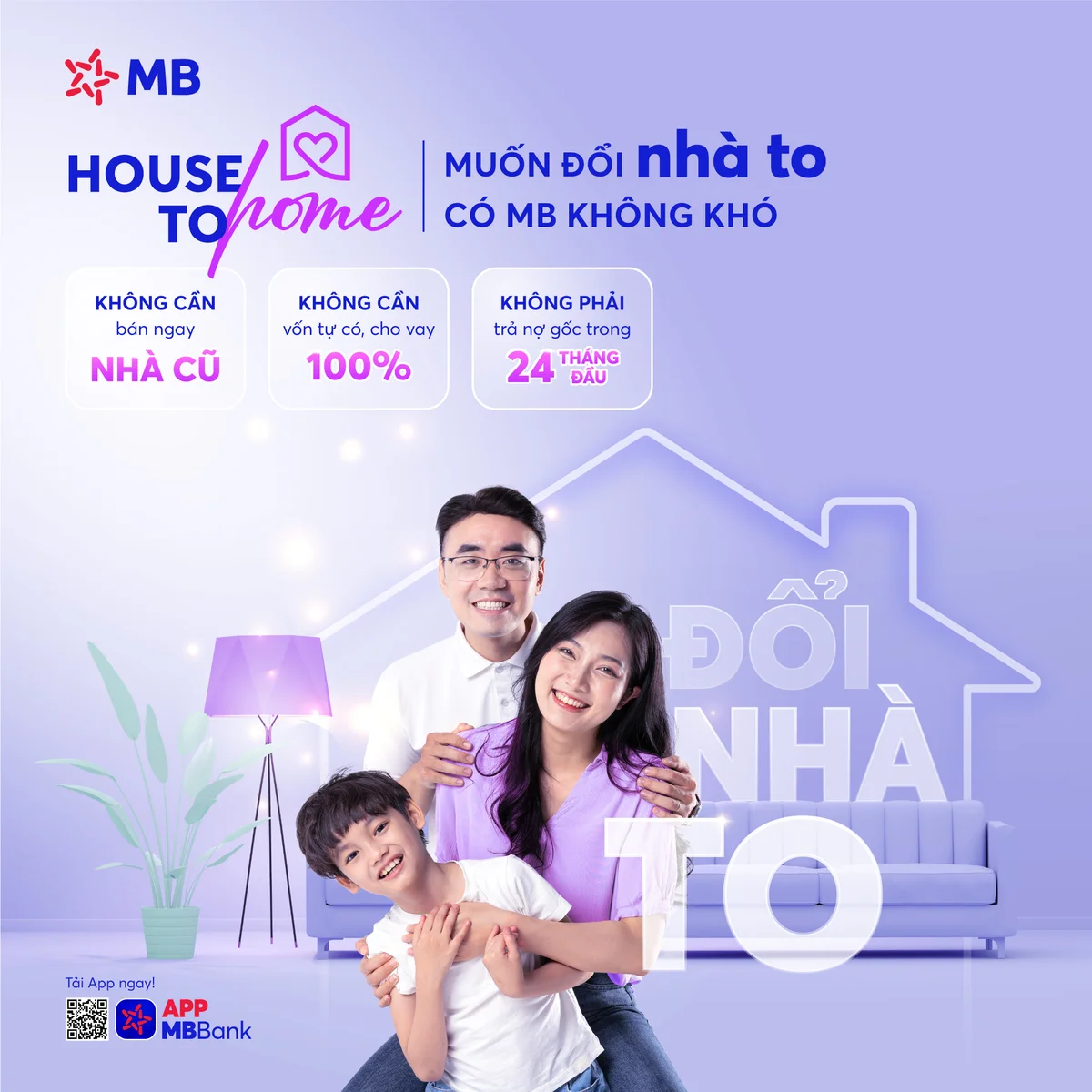 MB ra mắt gói vay đổi nhà ưu đãi cho khách hàng cá nhân