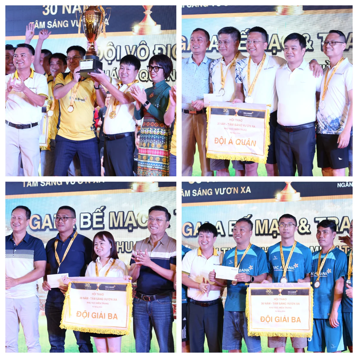 4 đội bóng xuất sắc nhất Giải Bóng đá BAC A BANK khu vực miền Trung - Tây Nguyên.