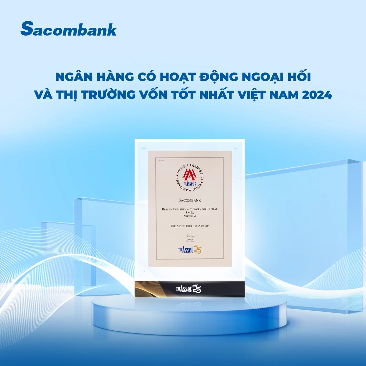 Sacombank nhận giải thưởng The Asset Triple A