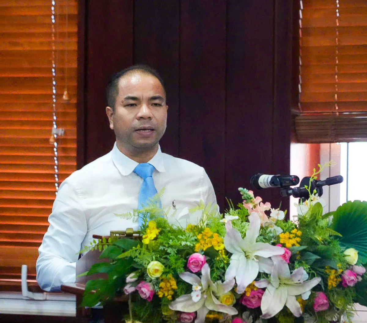 Đại diện Vụ Thanh toán phát biểu