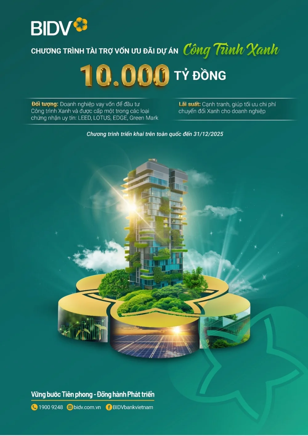 BIDV tài trợ dự án công trình xanh