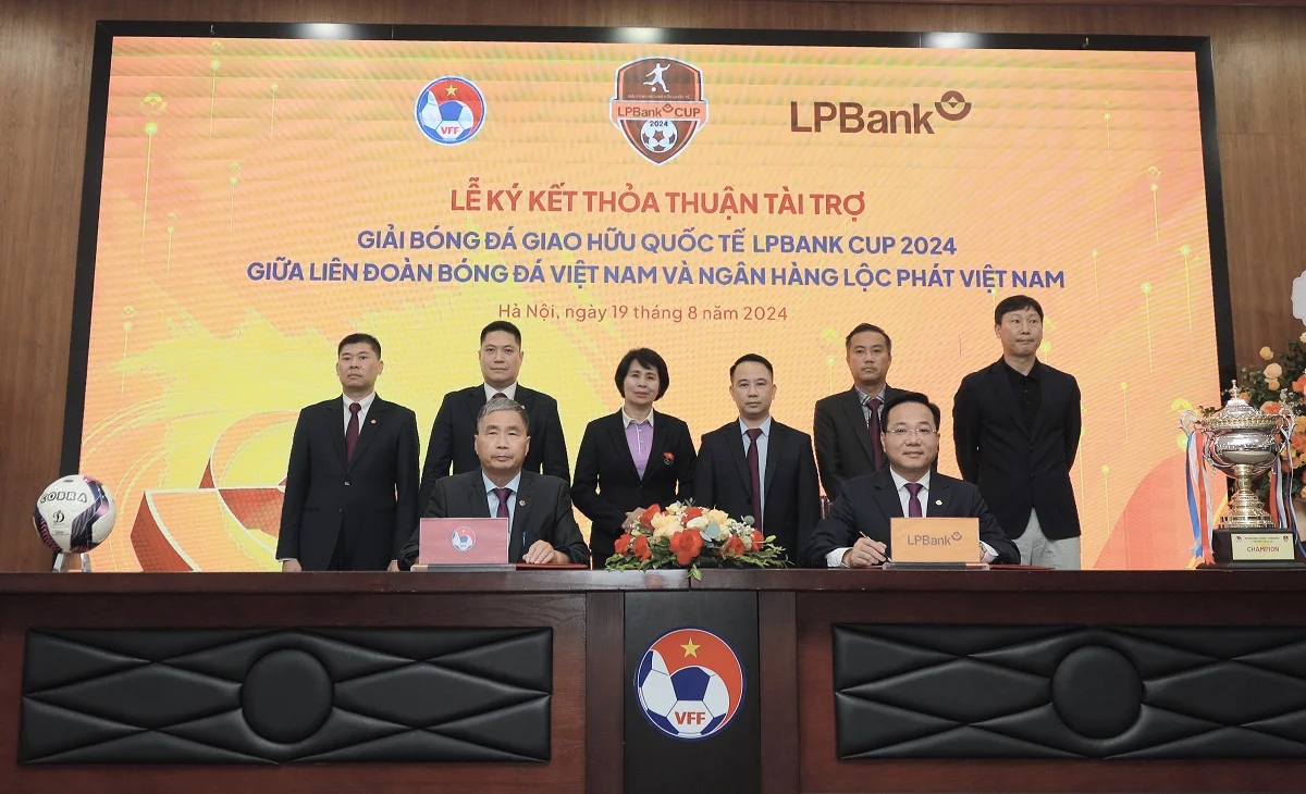 LPBank tài trợ Giải bóng đá giao hữu quốc tế LPBank Cup 2024