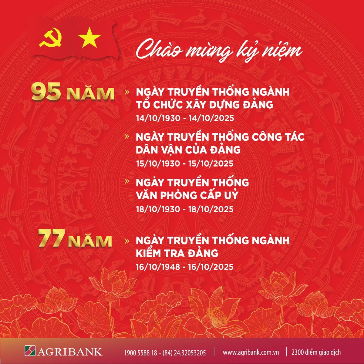 Đảng ủy Agribank hướng tới kỷ niệm ngày truyền thống của các Ban xây dựng Đảng và Văn phòng cấp ủy