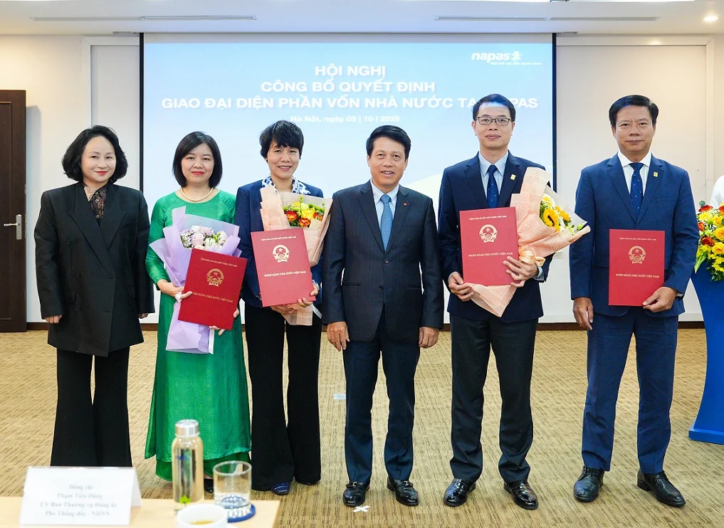 Hội nghị Công bố Quyết định giao đại diện phần vốn nhà nước tại NAPAS