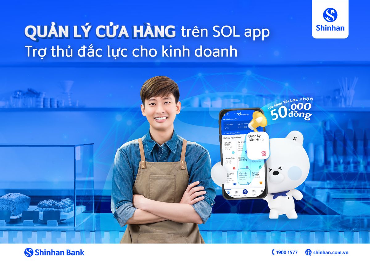 Shinhan Bank launches Merchant Management feature on Shinhan SOL Vietnam application