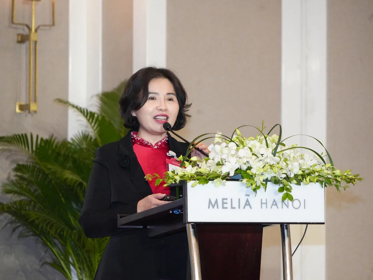 Bà Nguyễn Thị Thu Hà, Phó Trưởng Ban Chỉ đạo ESG, Giám đốc Học viện Đào tạo Agribank