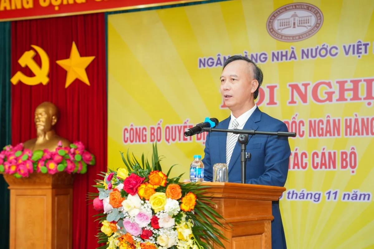 Ông Cao Văn Bình - Chủ tịch HĐQL kiêm Tổng Giám đốc CIC phát biểu tại Hội nghị