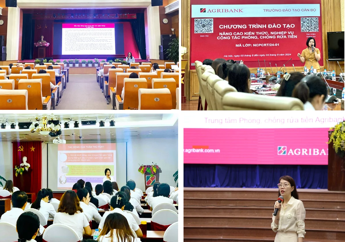 Agribank tổ chức nhiều chương trình tập huấn, đào tạo nâng cao kiến thức, nghiệp vụ công tác phòng, chống rửa tiền