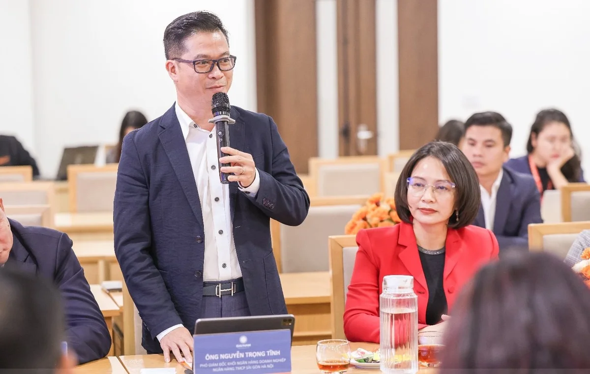 Ông Nguyễn Trọng Tĩnh – Phó Giám đốc Khối Ngân hàng Doanh nghiệp SHB. Ảnh: DNU