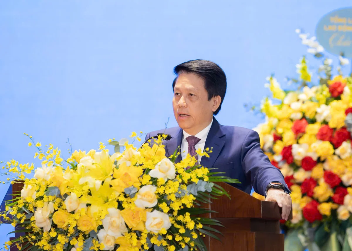 Phó Thống đốc Ngân hàng Nhà nước Phạm Tiến Dũng phát biểu chỉ đạo Đại hội